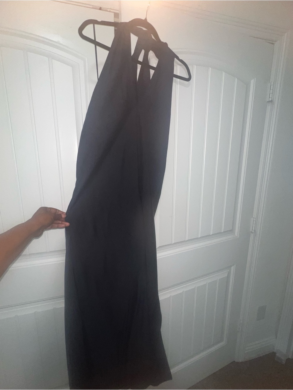 ANTONIO MELANI Black Halter Neck Maxi Dress